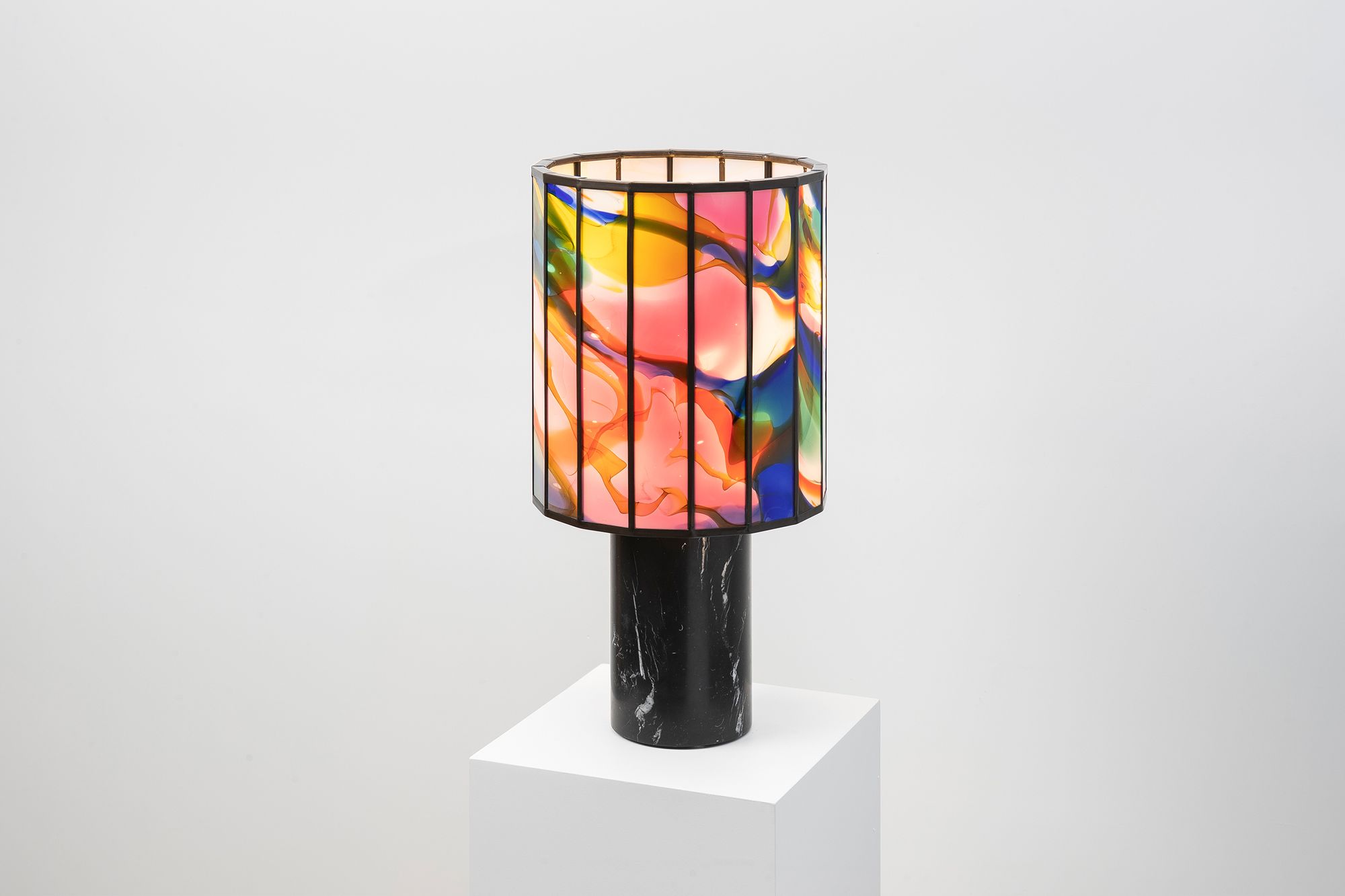 Stained Glass Table Light 135 / Stained Glass Lights by Maarten De Ceulaer